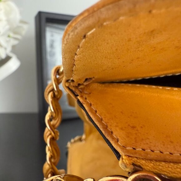 Authentic Chanel Quilted Leather Shoulder Bag – Mustard Yellow - Picture 10 of 16